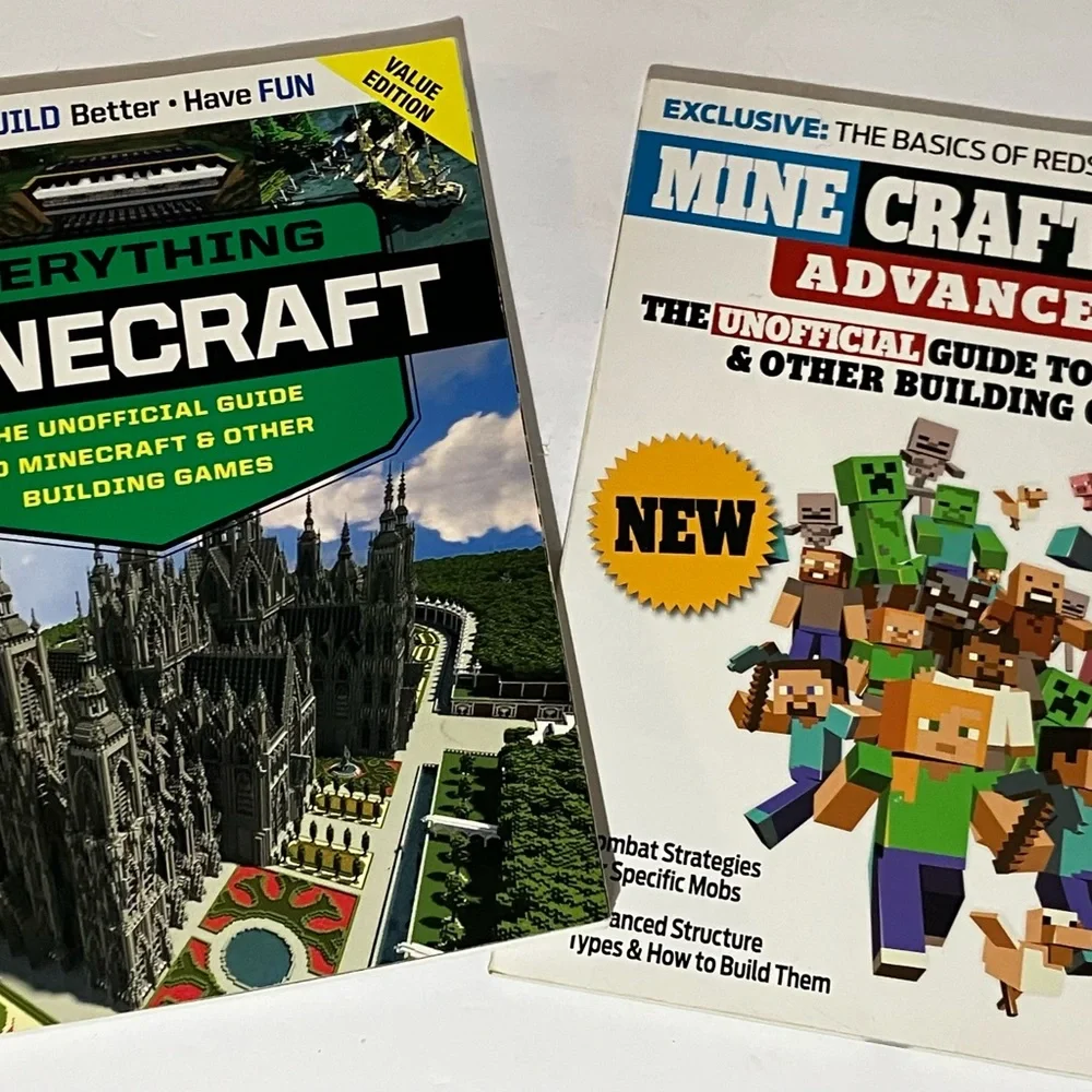 EVERYTHING MINECRAFT GUIDE & MINECRAFTER 2.0 SET OF 2